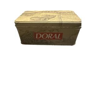 2 Vintage 1996 DORAL CIGARETTE Tin With Original Wooden Matches TOBACCOVILLE, NC